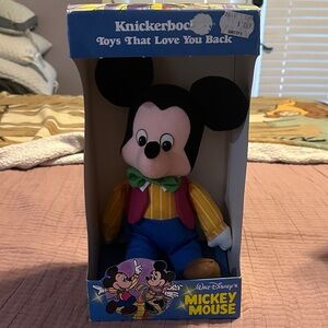 Knickerbocker Mickey Mouse Plush Toy - Black and Blue